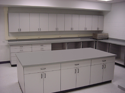 Image of Darkroom cabinets.